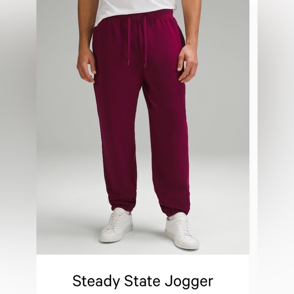 Lululemon Steady State Jogger in Burgundy - Picture 1 of 5